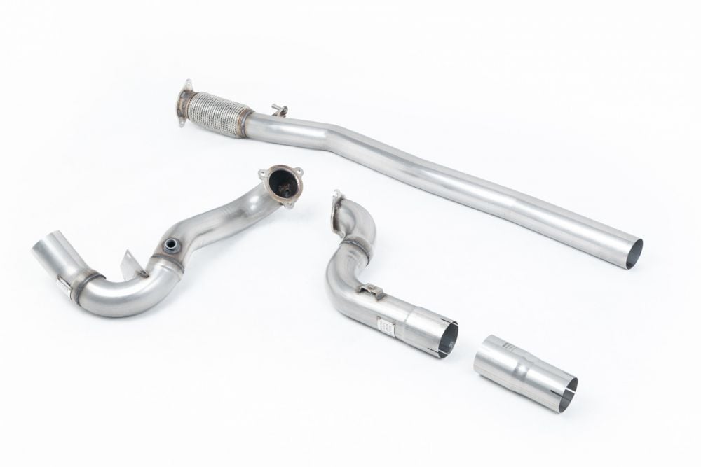 Milltek Large-Bore Downpipe with Race Cat and GPF-OPF Bypass for W177 Mercedes-AMG A35 (GPF / OPF) - For OE System Version
