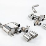 Milltek Valved & Non-Resonated Rear Silencers for 95B.2 Porsche Macan GTS / Turbo with Polished Tips