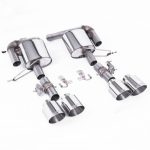 Milltek Valved & Resonated Rear Silencers for L494 Land Rover Range Rover Sport SVR (facelift) with Polished Tips