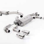 Milltek Valved & Resonated Race Catback Exhaust System for MK7.5 Volkswagen Golf R with Polished GT Tips