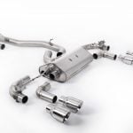 Milltek Valved & Non-Resonated Race Catback Exhaust System for MK7.5 Volkswagen Golf R with Polished GT Tips