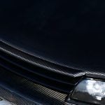 Benetec Carbon Bonnet Lip for R32 Nissan Skyline GT-R Installed - Close Look