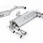 Milltek Race Catback Exhaust System for MK7 Volkswagen Golf R - Resonated Version with Polished Tips