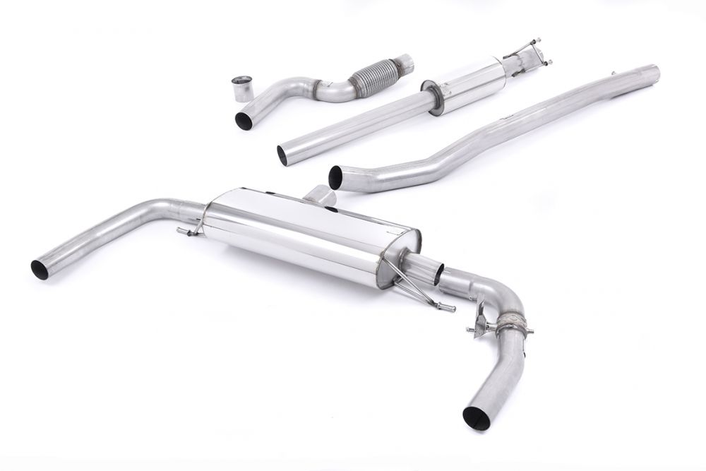 Milltek Valved Catback Exhaust System for C117 Mercedes-AMG CLA45 - Resonated Version