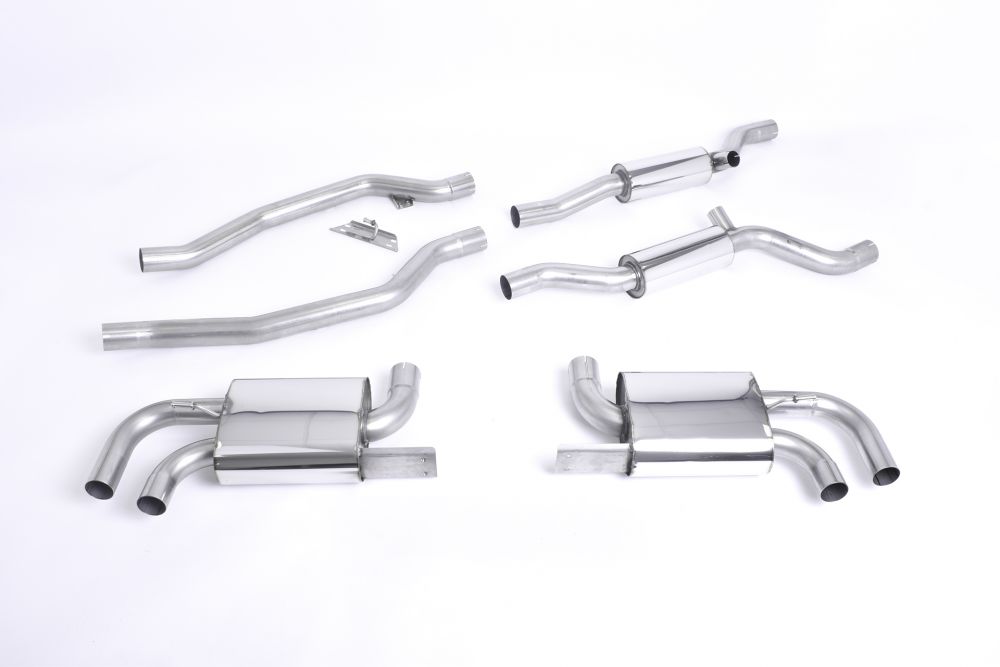 Milltek Catback Exhaust System for 958.1 Porsche Cayenne Turbo - Resonated Version