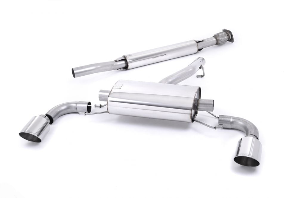 Milltek Secondary Catback Exhaust System for ZC6 / ZD8 Subaru BRZ & ZN6 Toyota GT86 - Resonated with Polished Tips