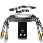 ARMYTRIX Valvetronic Exhaust System w/ Gold Tips for 8V Audi S3 (sedan)