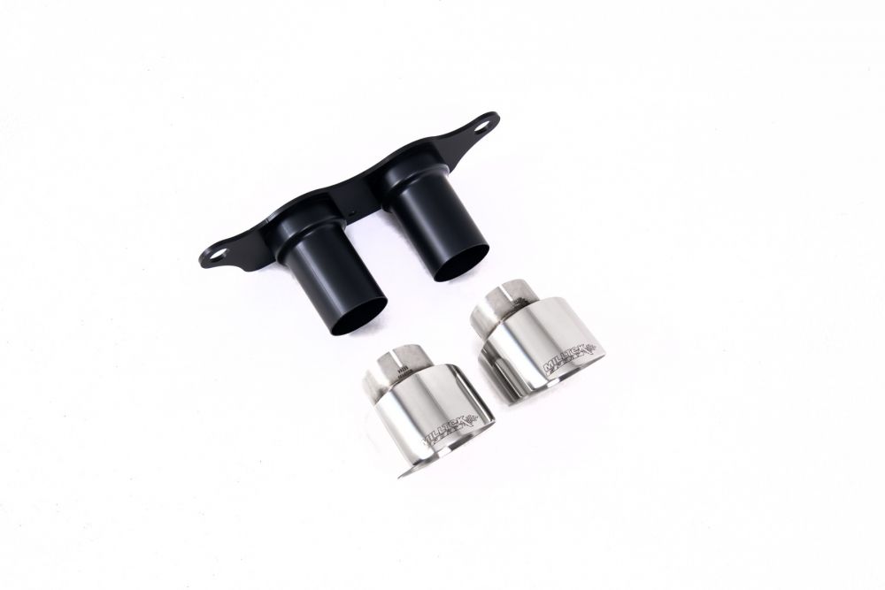 Milltek Exhaust Tips with Mounting Plate for 991.2 Porsche 911 GT3 / RS in Polished