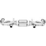 Milltek Valved Particulate-Filter-Back Exhaust System for 982 Porsche 718 Cayman GT4 (pre-Feb)