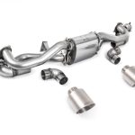 Milltek Valved & Resonated Particulate-Filter-Back Exhaust System for 982 Porsche 718 Boxster GTS 4.0 / Cayman GT4 (pre-Feb) with Brushed Titanium Tips
