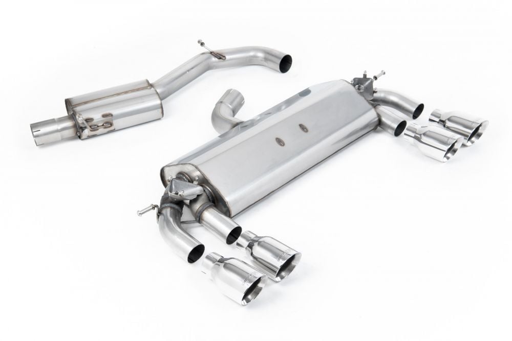 Milltek Valved & Resonated Catback Exhaust System w/ EC Approval for MK7 Volkswagen Golf R with Polished Tips