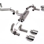 Milltek Valved GPF-OPF-Back Race Exhaust System for MK8 Volkswagen Golf R with Polished Tips