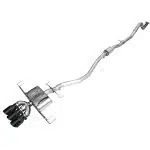 AWE Tuning Touring Edition Exhaust System w/ Diamond Black Tips for DE5 Acura Integra Type S - Top Side View of System