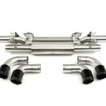 Kline Innovation Valvetronic Catback Exhaust System w/ Carbon Tips for AM6 Aston Martin Vantage - Rear Section