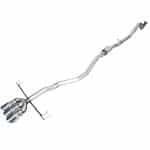 AWE Tuning Track Edition Exhaust System w/ Chrome Silver Tips for DE5 Acura Integra Type S - Top Side View of System