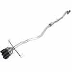 AWE Tuning Track Edition Exhaust System w/ Diamond Black Tips for DE5 Acura Integra Type S - Top Side View of System