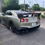 VeilSide Ver. I Rear Wing for EBA-R35 Nissan GT-R Installed - Rearside View
