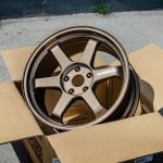 Volk Racing TE37 Ultra M-Spec Wheel Set (19x9.5 +36 5-120) for FK8 / FL5 Honda Civic Type R in Bronze in Wheel Box
