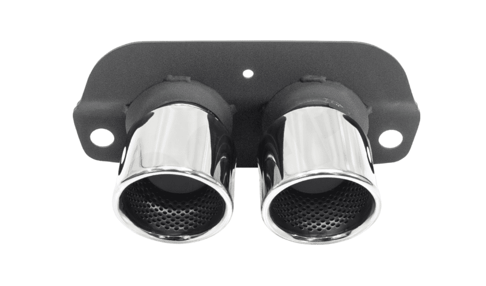 CARGRAPHIC Lightweight Rolled-In Tailpipes for 991.2 & 992 Porsche 911 GT3 / GT3 Touring / GT3 RS / Speedster - Mirror Polished Version