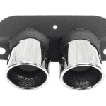 CARGRAPHIC Lightweight Rolled-In Tailpipes for 991.2 & 992 Porsche 911 GT3 / GT3 Touring / GT3 RS / Speedster - Mirror Polished Version