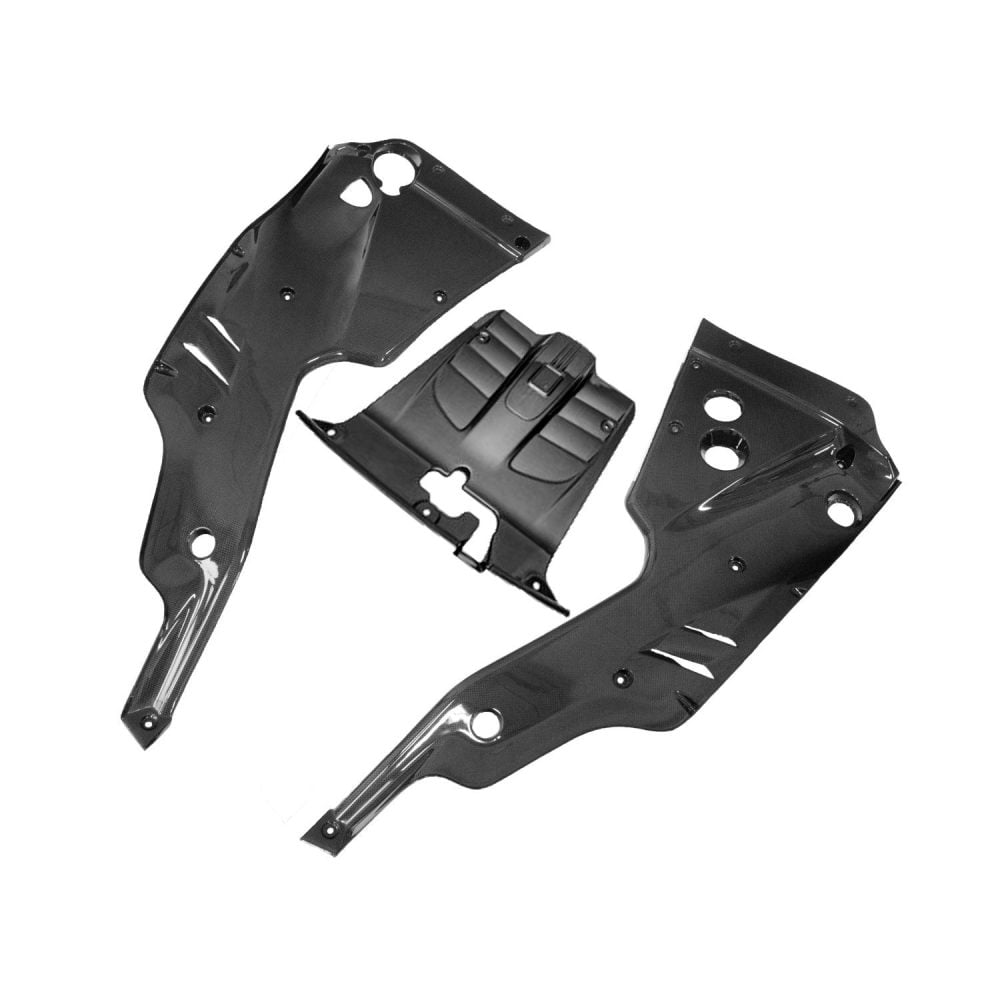 Exotic Car Gear Carbon 3-Piece Engine-Bay Set for Ferrari F12 Berlinetta