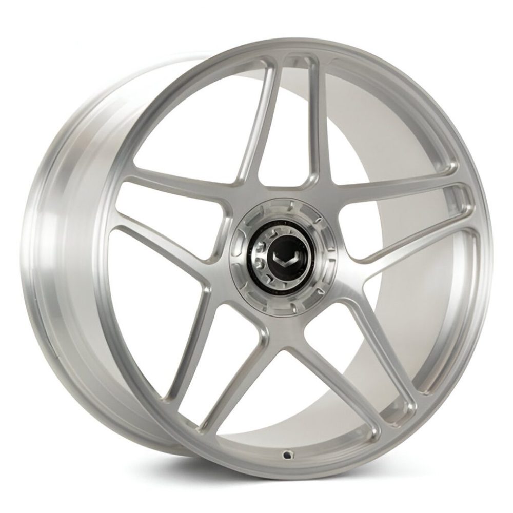 Vossen Forged GEN Series GEN-02 Monoblock Wheel with Sport Gloss Black / Brushed Gloss Clear Center Cap - Left Side