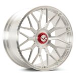 Vossen Forged GEN Series GEN-03 Monoblock Wheel with Brushed Vossen Red / Brushed Gloss Clear Center Cap - Left Side