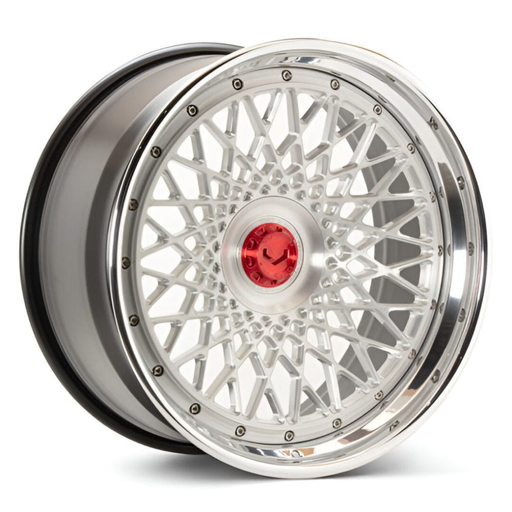 Vossen Forged GEN Series GEN-05 Three-Piece Wheel with Classic Brushed Vossen Red Center Cap - Left Side