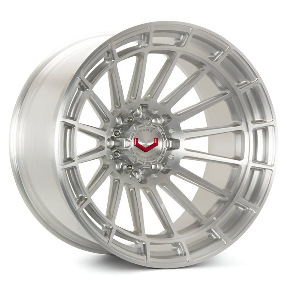 Vossen Forged LCX Series LCX-01 Monoblock Wheel in Brushed Gloss Clear - Left Side
