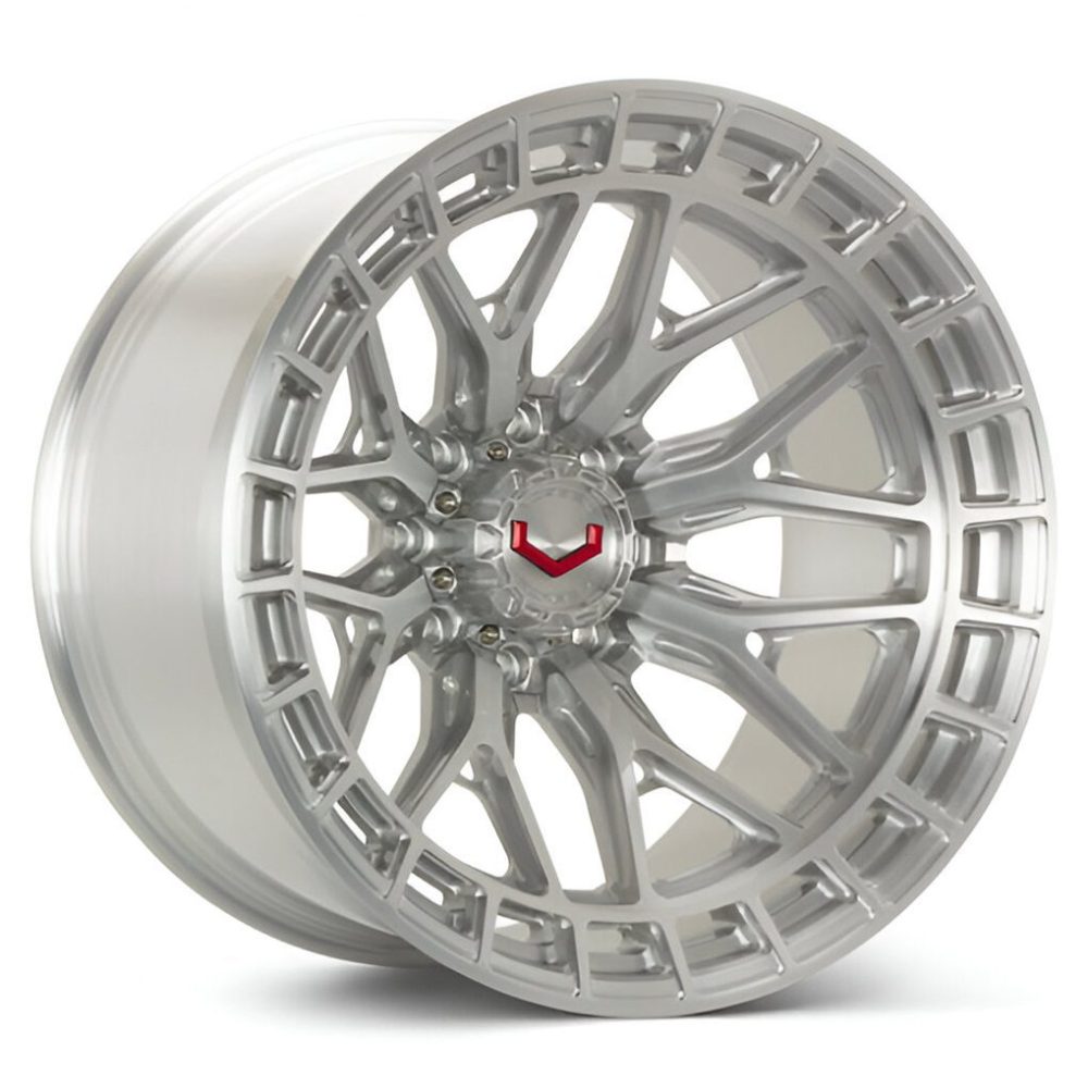 Vossen Forged LCX Series LCX-02 Monoblock Wheel in Brushed Gloss Clear - Left Side View
