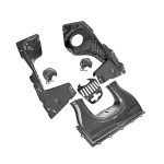 Exotic Car Gear Carbon 6-Piece Engine-Bay Set for Ferrari 458 Spider