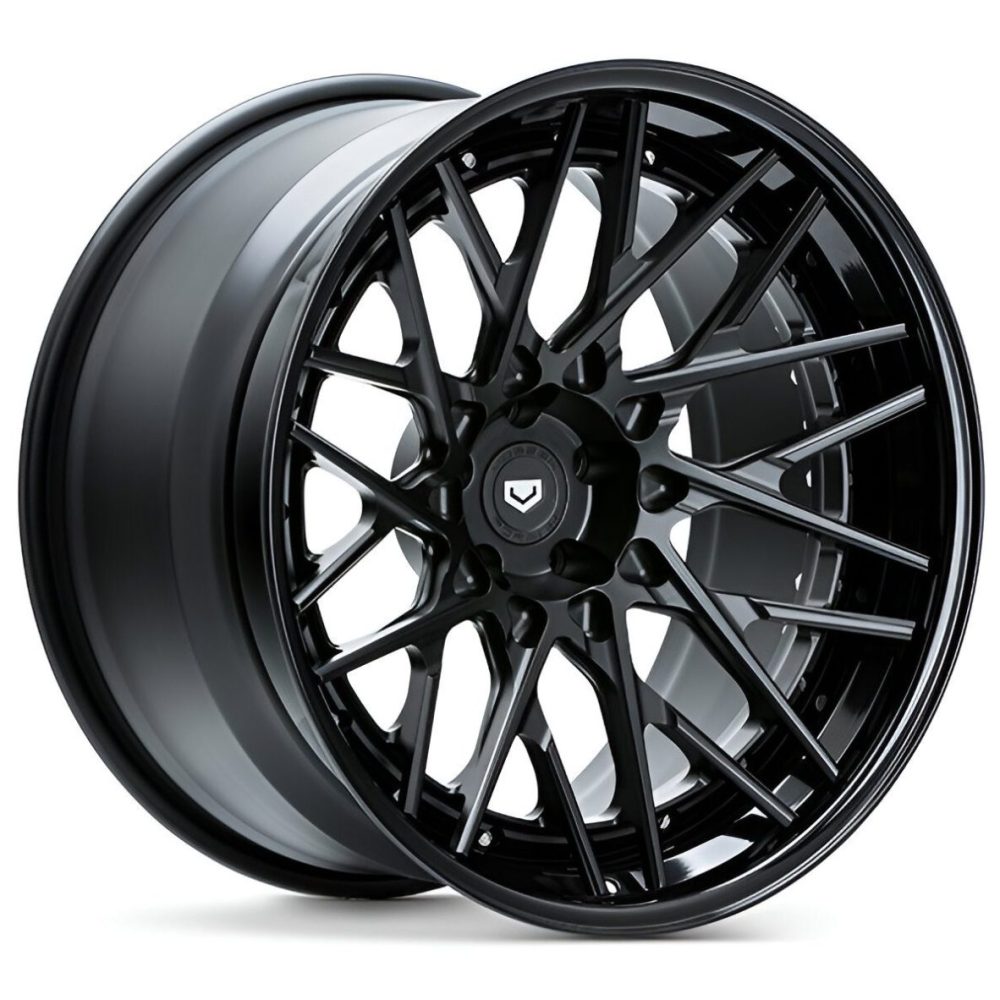 Vossen Forged Series 17 S17-07 Three-Piece Wheel in Gloss Black & Satin Black - Left Side