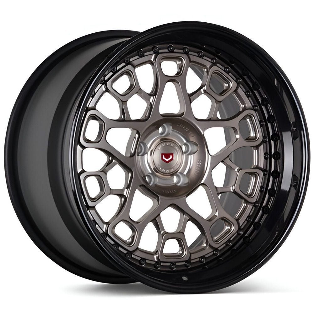 Vossen Forged ERA Series ERA-4 Three-Piece Wheel in Platinum & Gloss Black - Left Side