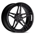 Vossen Forged EVO-R Series EVO-1R Three-Piece Wheel in Matte Midnight Smoke & Gloss Black - Left Side