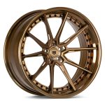Vossen Forged EVO-R Series EVO-2R Three-Piece Wheel in Matte Brickell Bronze & Brickell Bronze - Left Side