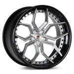 Vossen Forged EVO Series EVO-3 Three-Piece Wheel in Light Smoke & Gloss Black - Left Side