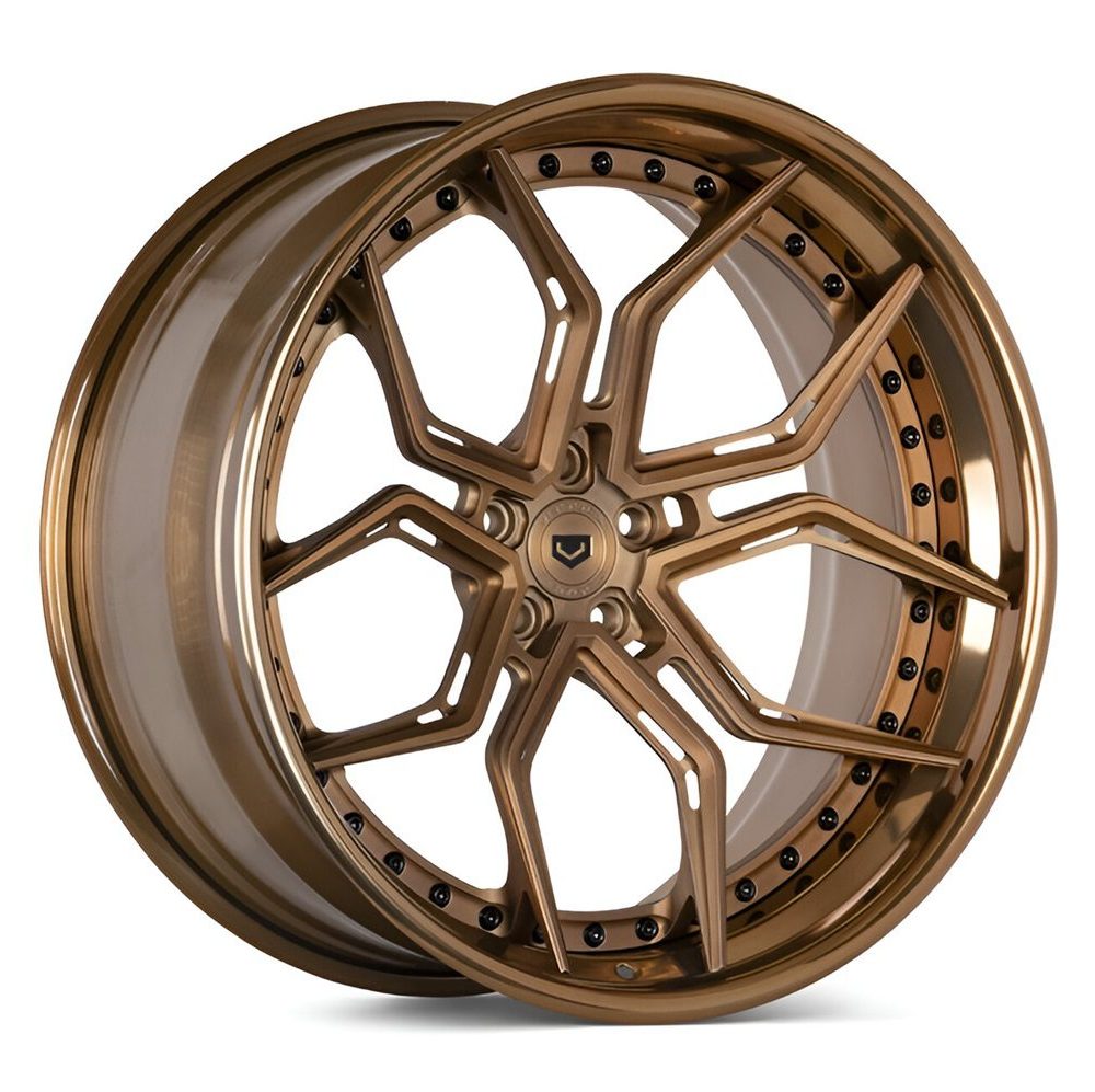 Vossen Forged EVO-R Series EVO-3R Three-Piece Wheel in Matte Brickell Bronze & Brickell Bronze - Left Side
