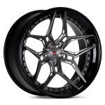 Vossen Forged EVO-R Series EVO-4R Three-Piece Wheel in Dark Smoke & Gloss Black - Left Side