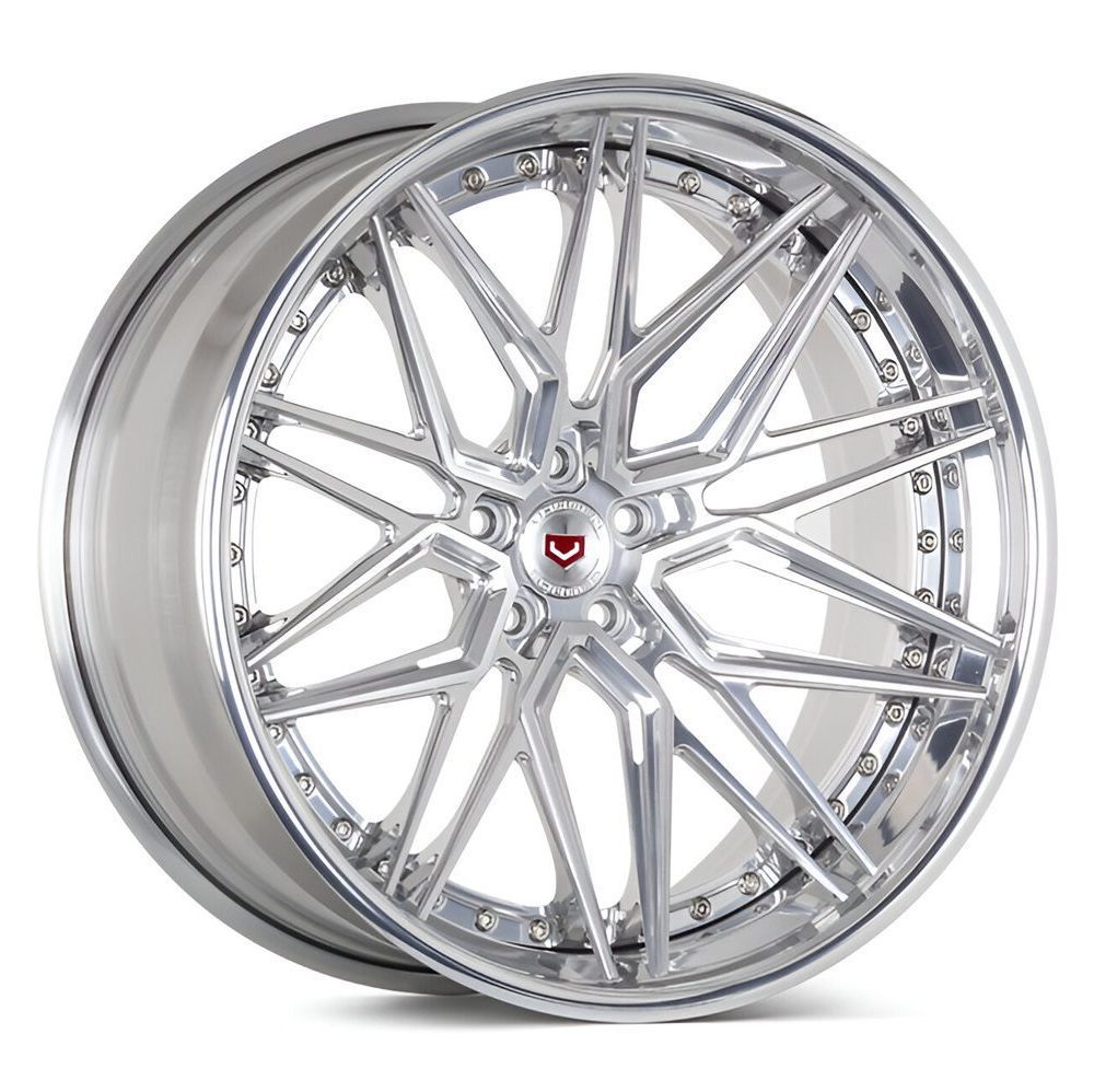 Vossen Forged EVO-R Series EVO-5R Three-Piece Wheel in Brushed & Polished Gloss Clear - Left Side