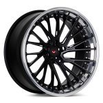 Vossen Forged EVO-R Series EVO-6TR Three-Piece Wheel in Satin Black & Polished Gloss Clear - Left Side