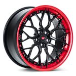 Vossen Forged Series 17 S17-01 Three-Piece Wheel in Satin Black & Fire Red - Left Side