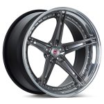 Vossen Forged Series 17 S17-03 Three-Piece Wheel in Dark Smoke & Polished Gloss Clear - Left Side