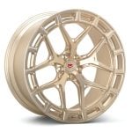 Vossen Forged LC3 Series LC3-01 Monoblock Wheel in Patina Gold - Left Side