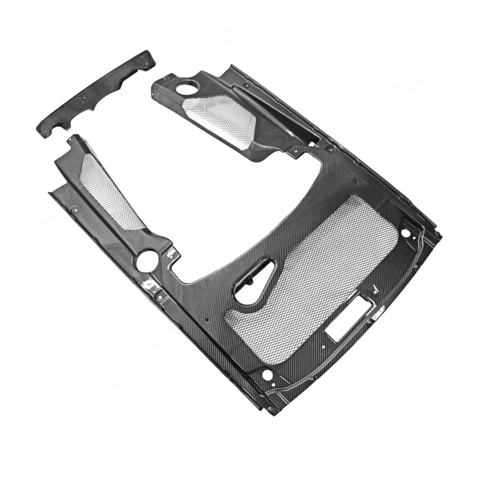 Exotic Car Gear Carbon 4 Piece Engine Bay Set for LP550-4 / LP560-4 / LP570-4 Lamborghini Gallardo (facelift)