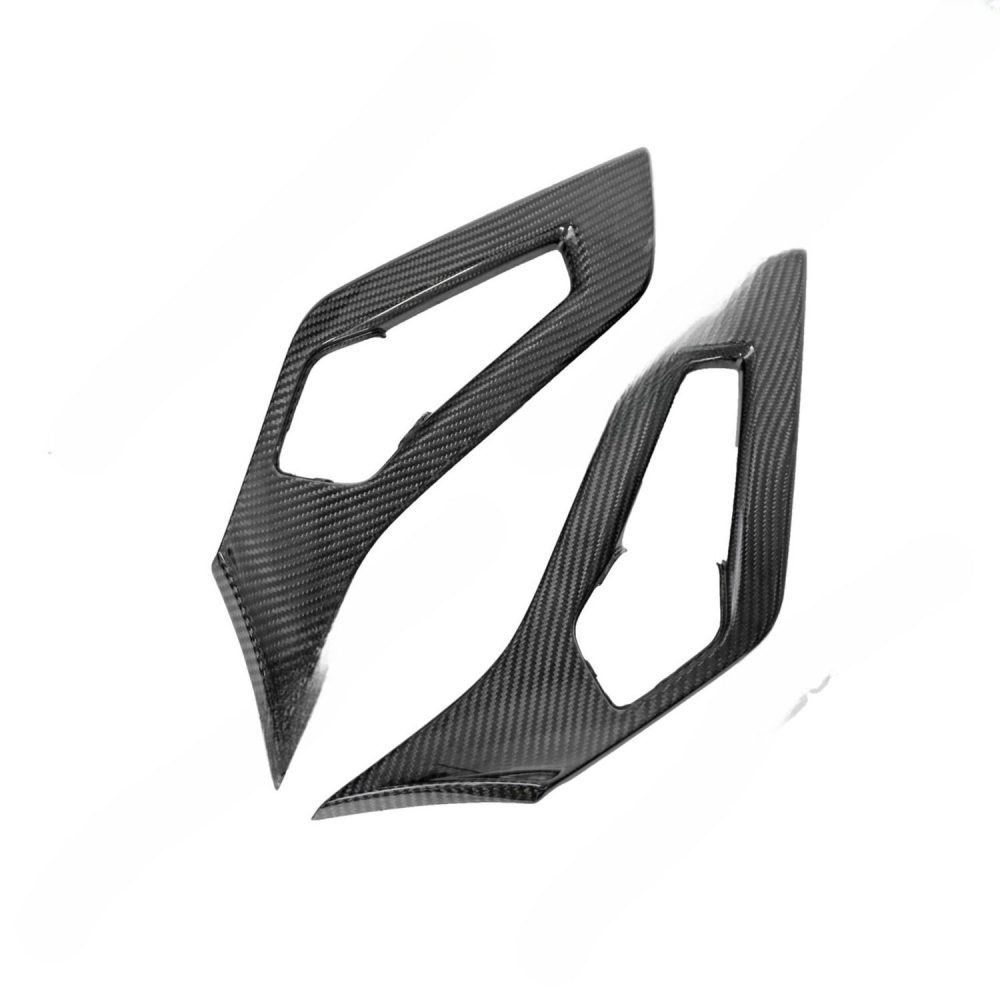 Exotic Car Gear Carbon Inner Door Handle Pull Trim Set for LP700-4 Lamborghini Aventador in 2x2 Twill Weave