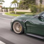 Alpha-N Carbon Front Fenders for G8X BMW M3 / M4 in Racing Green Installed on Car