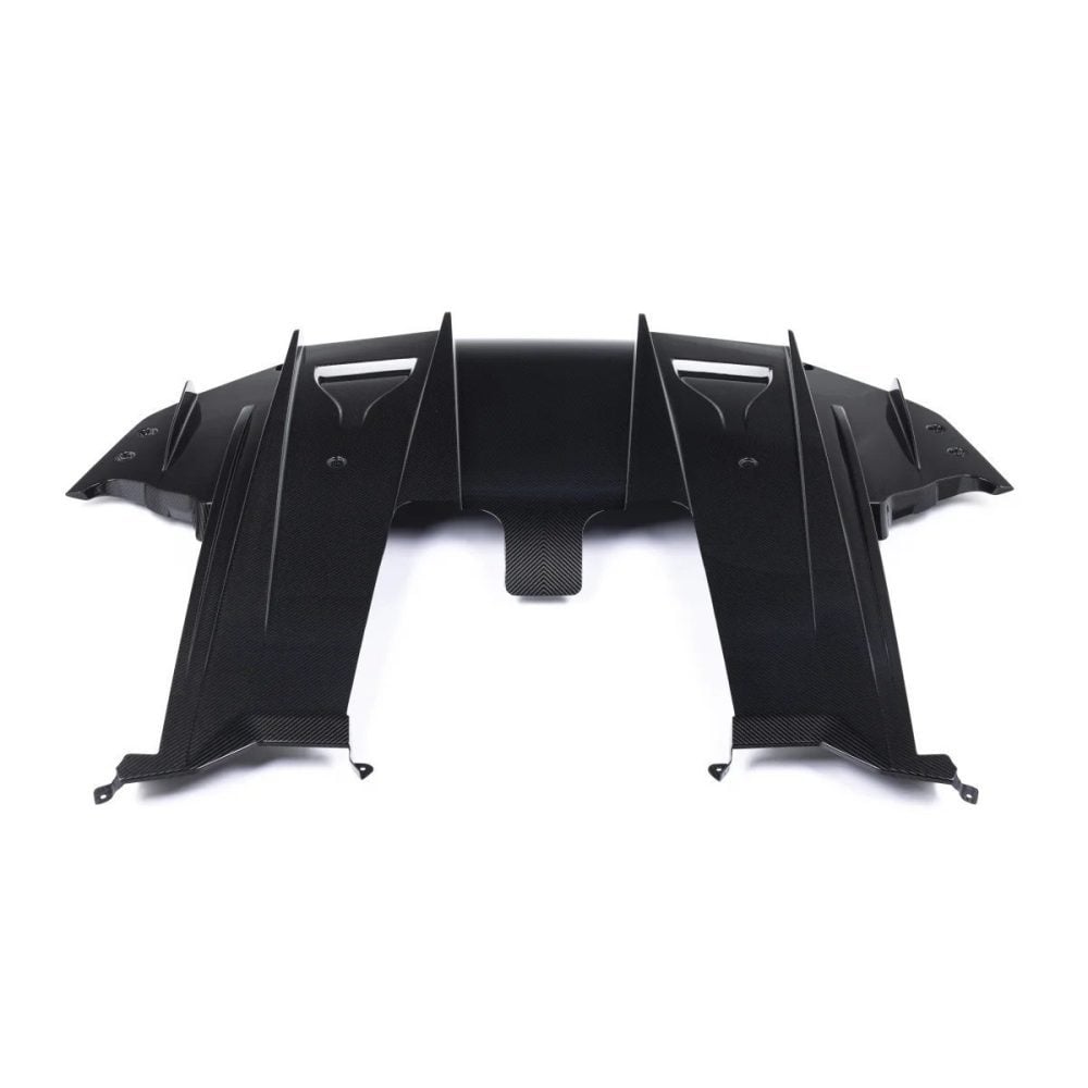 Alpha-N Carbon Rear Underbody for G87 BMW M2 - Rear Top View