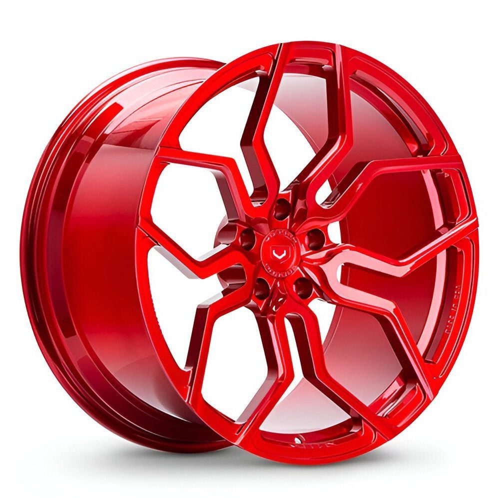Vossen Forged HC Series HC-3 Monoblock Wheel in Vossen Red - Left Side