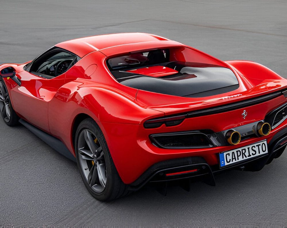 Capristo Carbon Twin Tailpipe Conversion for F171 Ferrari 296 GTB