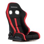 BRIDE STRADIA III EVO-S Reclining Bucket Seat in Black & Red